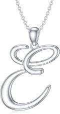 wholesale Sterling Silver 26 Letter Pendant Necklace-0-0