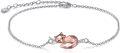 wholesale 925 Sterling Silver Rose Gold Fox Origami Charm Bracelet for Women Girls Gifts-0-0