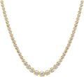 wholesale 18K Gold Plated 925 Sterling Silver Moissanite Tennis Necklace-0-0