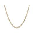 wholesale 925 Sterling Silver Gold Plated Cubic Zirconia Graduated Tennis Necklace For Women-0-0
