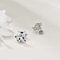 wholesale 925 Sterling Silver Hypoallergenic Black and White Cat Stud Earrings for Women & Teen Girls-0-3