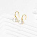 wholesale 14K Gold Pearl Dangle Earring for Women Girls Elegant Fashion s Accessories -0-2