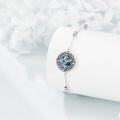 wholesale 925 Sterling Silver Crystal Compass Urn Bracelet for Women-0-4
