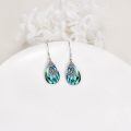 wholesale 925 Sterling Silver Abalone Shell Butterfly Teardrop Drop Earrings For Women-0-4
