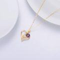 wholesale 14K Gold (AU585) & Moissanite Jasmine Birth Flower Necklace, Hypoallergenic, Adjustable 16+2 Chain, Gift Box, Ideal for Women-0-3