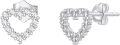 wholesale 14K Gold Heart Shape Cubic Zirconia Stud Earrings for Women Gifts for Mom Girls Wife-0-0