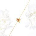 wholesale 14K Gold Cardinal Heart Charm Bracelet for Women Girls-0-2