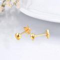 wholesale 18K Gold Star Shaped Stud Earrings with Screwback for Women-0-4