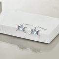 wholesale 925 Sterling Silver Triple Moon Goddess Opalite Drop Earrings for Women - Wicca Witchcraft Pagan Jewellery 3 Long-0-4