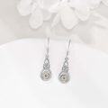 wholesale 925 Sterling Silver Mustard Seed Celtic Knot Dangle Drop Earrings-0-3