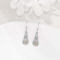 wholesale 925 Sterling Silver Mustard Seed Celtic Knot Dangle Drop Earrings-0-3