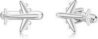 wholesale 925 Sterling Silver Plane Cufflinks - Mens  Set-Airplane