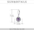 wholesale Sterling Silver Gemstone Leverback Dangle Drop Filigree Earrings for Women-0-39