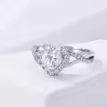 TOUPOP 18K Gold Plated Sterling Silver Moissanite Rings-0-3