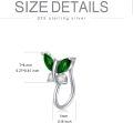 wholesale Sterling Silver Simulated Birthstone Butterfly Clip On Nose Cuff for Non Pierced Nose-0-3
