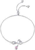 wholesale Sterling Silver Cubic Zirconia Stethoscope Bracelet for Nurses Doctors Medical Students-0-0