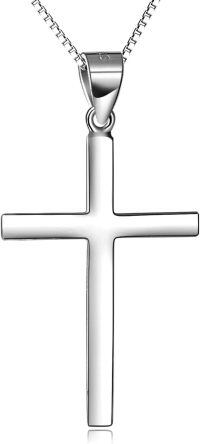 wholesale 925 Sterling Silver Cross Pendant Necklace-Simple cross necklace