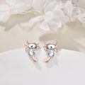 wholesale 925 Sterling Silver Axolotl Stud Earrings - Unique Gift for Her-0-2