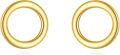 wholesale 14K Solid Gold Round Circle Stud Earrings - Minimalist Ideas-0-0