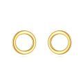wholesale 14k Gold Round Hoop Earrings Wholesale Elegant And Minimalist Design For Everyday Wear-0-0