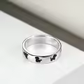 TOUPOP Sterling Silver Stone Penguins Pet Animal Rings Women Teens Size 7&8-0-2