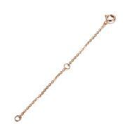 wholesale 14k Rose Gold Chain Bracelet Wholesale With Heart Charm-Rose Gold gold necklace chain extender