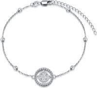 wholesale 925 Sterling Silver Irish Clover Elephant Wiccan Knot Celtic Triquetra Trinity Knot Charm Anklet-Witch Knot