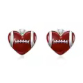 TOUPOP 925 Sterling Silver Sports Stud Earrings Tennis Baseball Volleyball Soccer Basketball Football Softball Hockey Gifts-0-0