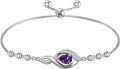 wholesale June Birthstone Bracelet Alexandrite Bracelet For Women Sterling Silver Infinity Love Birthday Jewelry Christmas Gifts For Women Her -0-0