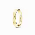 TOUPOP 14K Gold Bow Tie Men's Engraved Name Wedding Promise Ring-0-0