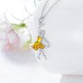 wholesale S925 Sterling Silver Plesitep Ballerina Necklace Dancer Necklace May November for Women Mom Lover-0-1