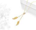 wholesale 14K Solid Diamond Angel Wings Pendant Necklace for Women-0-3