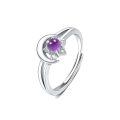 wholesale 925 Sterling Silver Rings Wholesale With Purple Gemstone-0-0