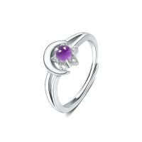 wholesale 925 Sterling Silver Rings Wholesale With Purple Gemstone-amethyst