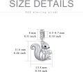 wholesale 925 Sterling Silver Squirrel Pendant Charm with Cubic Zirconia for Bracelet Necklace DIY Crafting Jewelry Making Supplies Accessories Gift Boxed 3D Engraved Design-0-3
