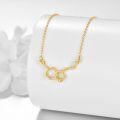 wholesale 14K Gold Serotonin Molecule Necklace for Happiness & Well-Being, Hypoallergenic Fine Jewelry Gift for Women-0-1