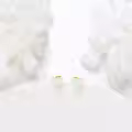 wholesale 14K Gold Heart-Shaped White Opal Stud Earrings - Solid 14K Gold Jewelry for Women-0-1