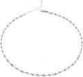 wholesale Sterling Silver Mirror Chain Dainty Necklace 16 20 for Women-0-7