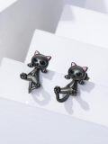 wholesale Sterling Silver Animal Stud Earrings Cute Axolotl Cow Pig Koala Frog Bulldog Panda Highland Cow Bee Cat for Women Christmas Birthday-0-56