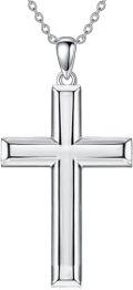 wholesale 925 Sterling Silver Origami Cross Pendant Necklace  for Women-0-0