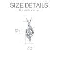 TOUPOP Sterling Silver & Garnet Birthstone Necklace for Sister-0-4
