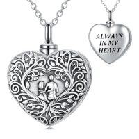 wholesale TOUPOP Heart Urn/photo Locket Necklace For Women Mother Daughter Sisters Son Dad Necklace Memorial Necklace -style_name:Urn Necklace - Father Daughter