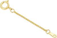 wholesale 14K Gold (Au585) Hypoallergenic Nickel-Free Polished Jewelry Extender Chain - 0.5/1/1.5/2/3 Inch with Lobster Clasp-0.5inch