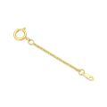 wholesale 14K Gold (Au585) Hypoallergenic Nickel-Free Polished Jewelry Extender Chain - 0.5/1/1.5/2/3 Inch with Lobster Clasp-0-0