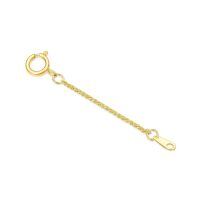 wholesale 14K Gold (Au585) Hypoallergenic Nickel-Free Polished Jewelry Extender Chain - 0.5/1/1.5/2/3 Inch with Lobster Clasp-0.5inch