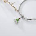 wholesale 925 Sterling Silver Christmas Tree Dangle Pendant Charm s for Women-0-3