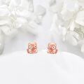 wholesale 925 Sterling Silver Pink Pig Stud Earrings - Adorable Gift for Her-0-2