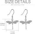 wholesale TOUPOP Sterling Silver Dragonfly Earrings For Women Dragonfly Lovers Celtic Jewelry -0-5