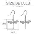 TOUPOP Sterling Silver & Stone Dragonfly Earrings Celtic Jewelry-0-5