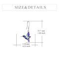 wholesale 925 Sterling Silver Hummingbird Dangle Earrings-0-3